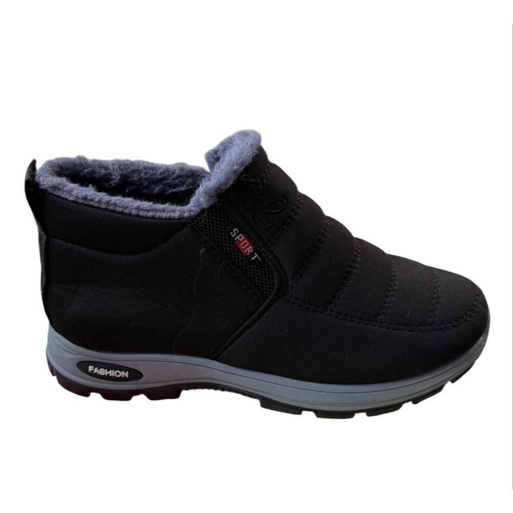 No Brand Sports Fashion Women's Size 39 US 9 Black Snow Ankle Booties Boots